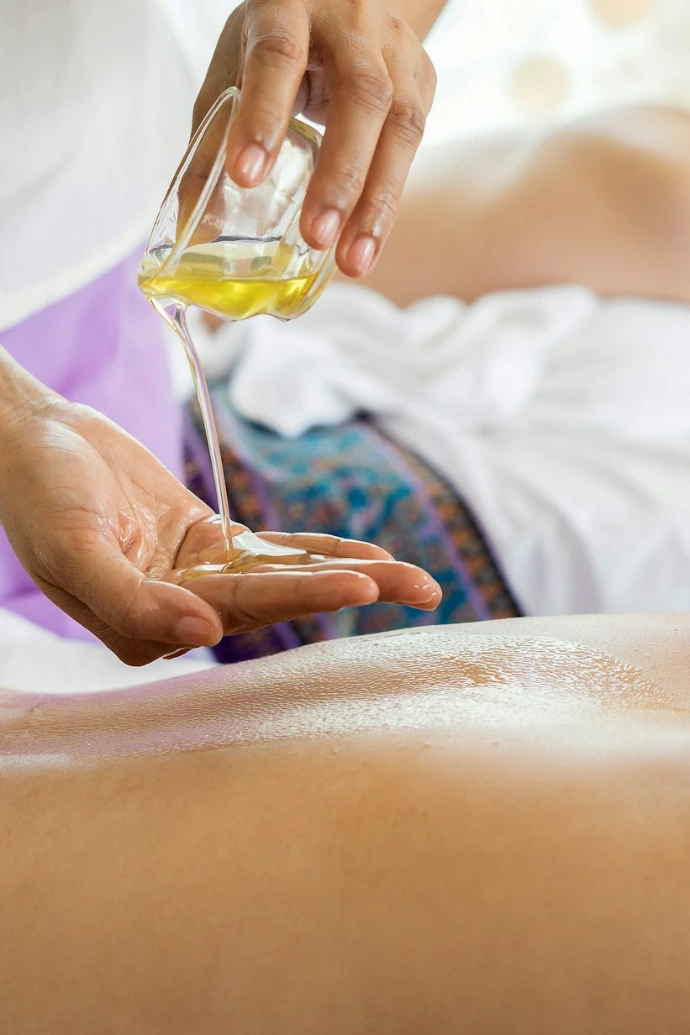 woman lying with prone position Organic Beauty Salon